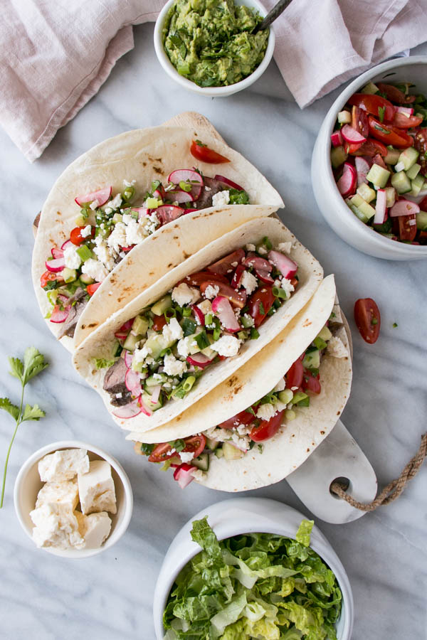 Flank Steak Tacos with Radish Salsa. Whip up flavourful and family pleasing tacos in under 20 minutes with these mouthwatering flank steak tacos!