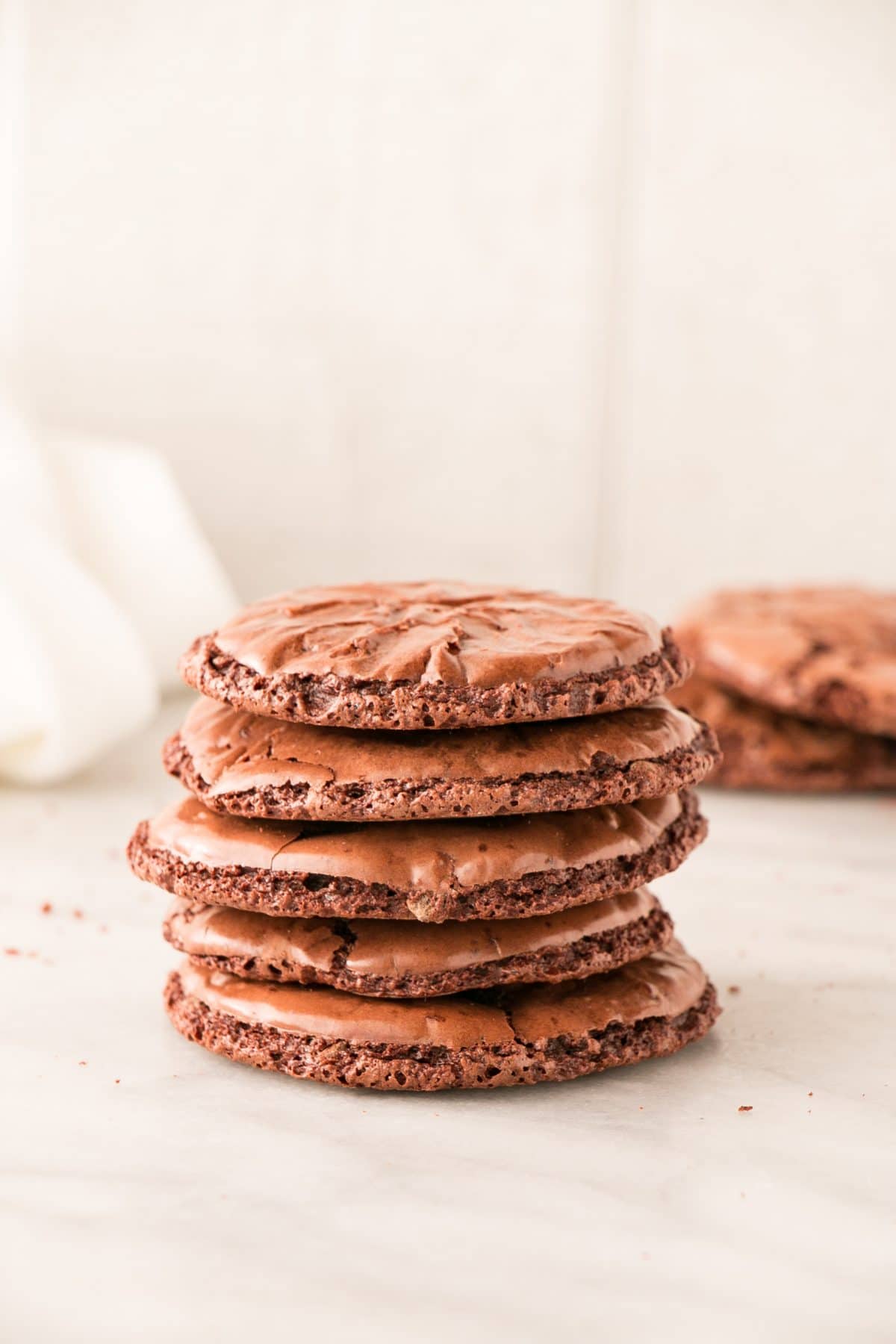 Chocolate Brownie Cookies are an easy one bowl cookie that cooks quickly and is a high reward cookie with very little effort. #chocolate #cookies #easybaking
