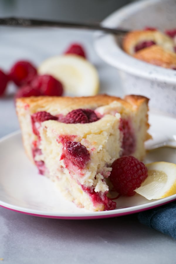 Lemon Raspberry Ricotta Cake