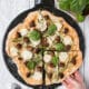 Chorizo, Asparagus, and Goat's Cheese Pizza