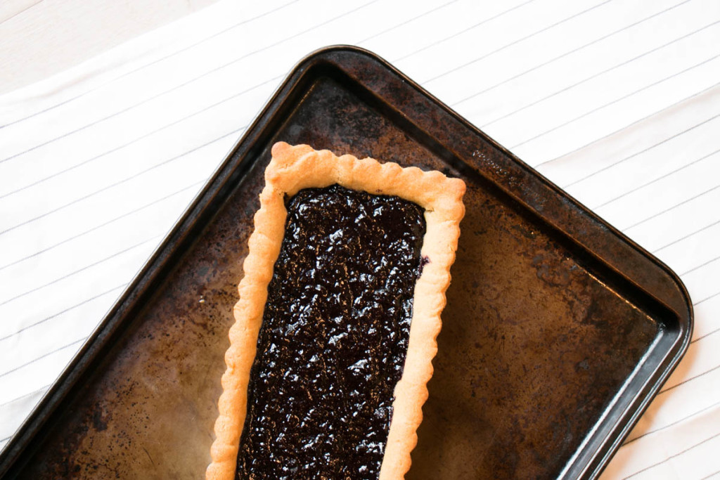Peanut Butter Cookie, Jam and Chocolate Tart | My Kitchen Love