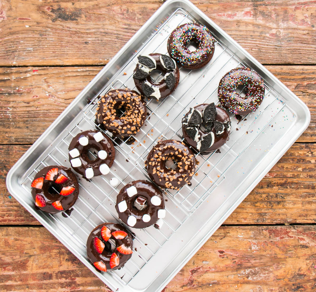 Baked Double Chocolate Doughnuts | My Kitchen Love