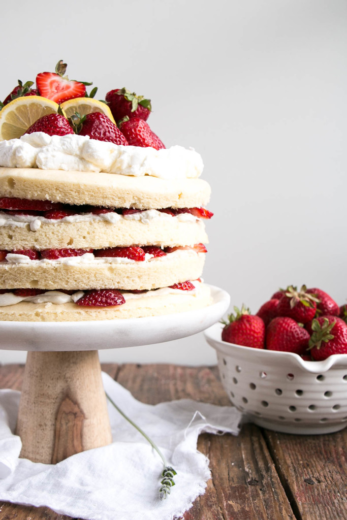 Strawberry Shortcake with Lavender Lemon Cream | My Kitchen Love