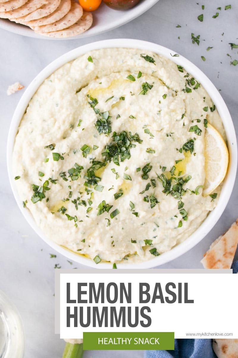 Lemon Basil Hummus Short Pin
