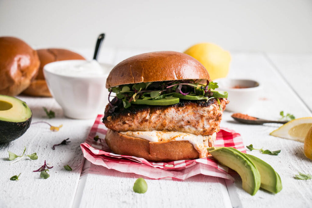 Blackened Harissa Halibut Burgers My Kitchen Love