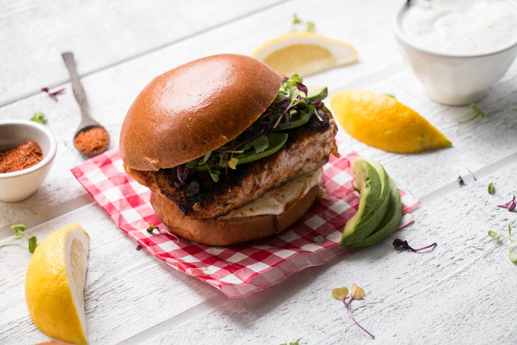 Blackened Harissa Halibut Burgers My Kitchen Love