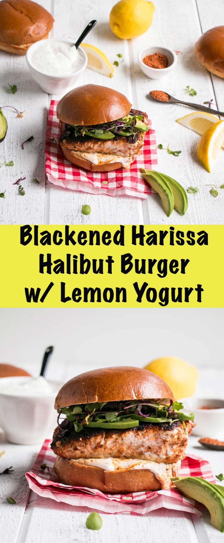 Blackened Harissa Halibut Burgers My Kitchen Love