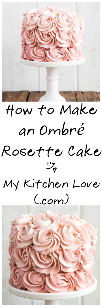 How to make an Ombré Cake | My Kitchen Love