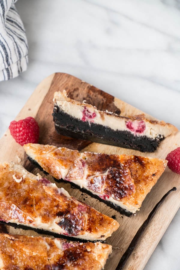 Black Bottom Raspberry Vanilla Crème Brûlée for 2 | My Kitchen Love
