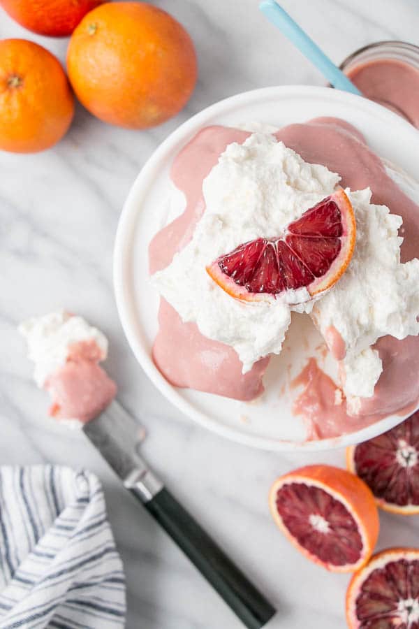 Blood Orange Pavolva with White Chocolate Whip for 2 | My Kitchen Love