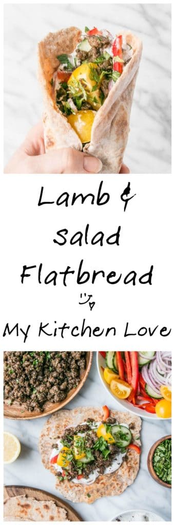 Lamb Salad Flatbread | My Kitchen Love