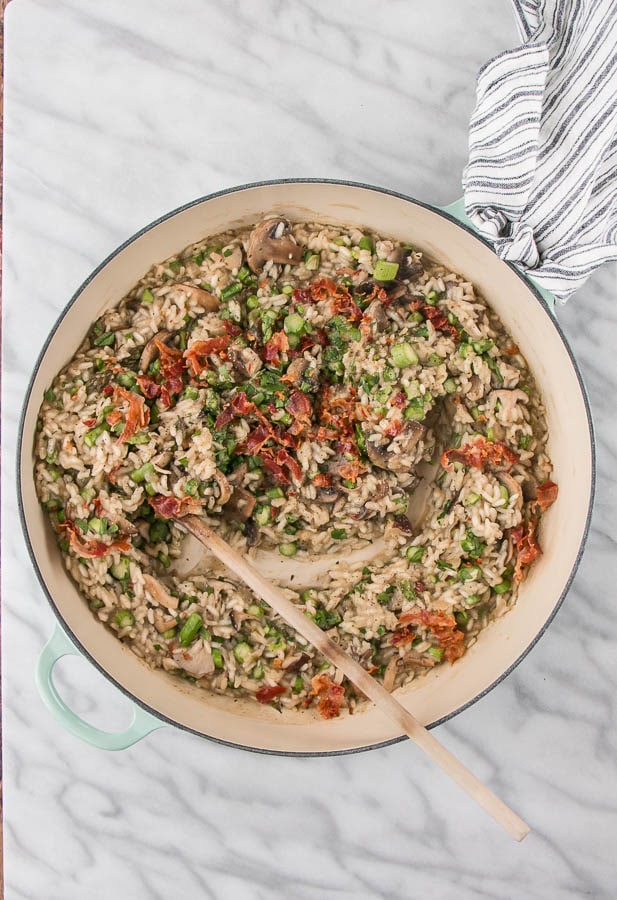Mushroom and Asparagus Risotto | My Kitchen Love