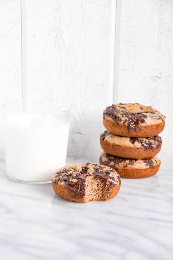 Banana Chocolate Buckwheat Donuts | My Kitchen Love (.com)