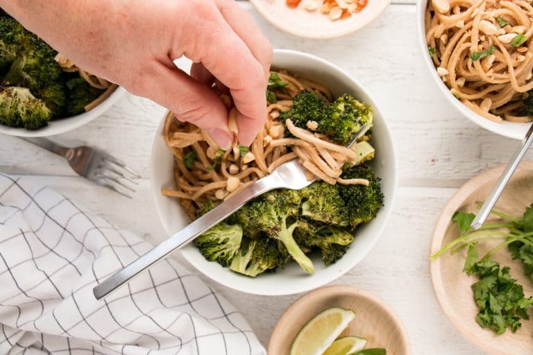 Garlicky Peanut Soba Noodles with Roasted Broccoli My Kitchen Love