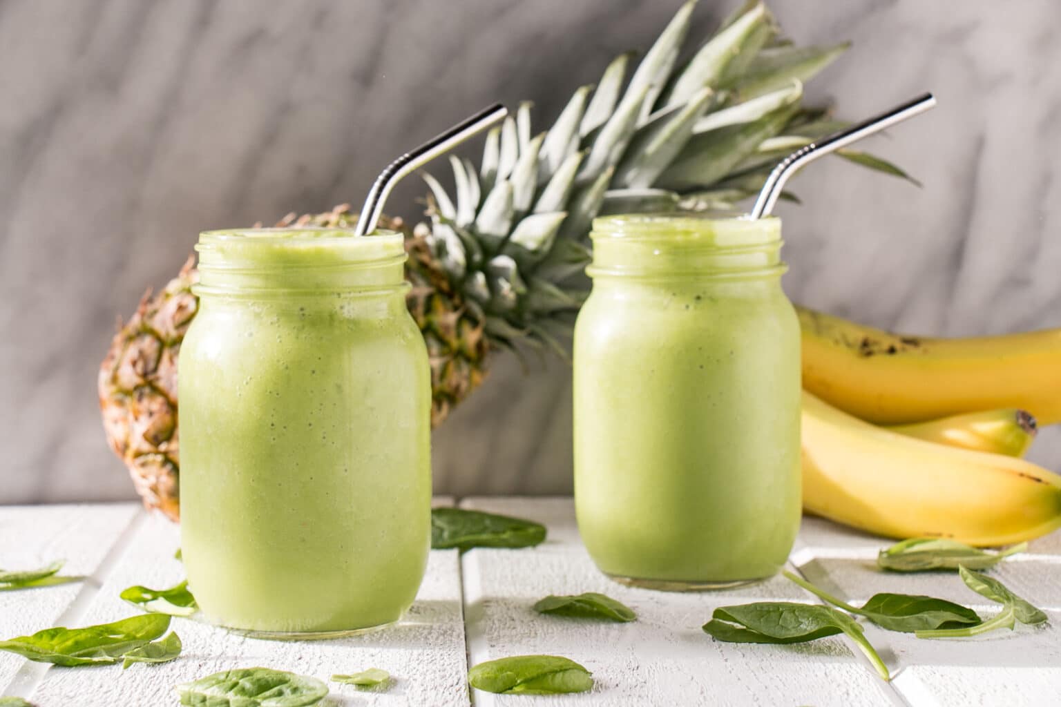 4Ingredient Green Smoothie KidFriendly Spinach My Kitchen Love