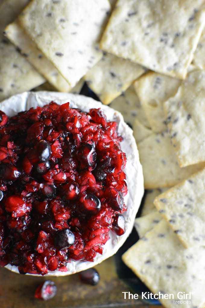 Cranberry Pomegranate Relish for one of the 10 Best Make Ahead Holiday Appetizers #holidays #appetizer #partyfood