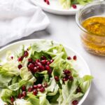 5 Ingredient Christmas Salad for al the potlucks and a little good health during the holidays. Simple, delicious, and a family favourite. #salad #christmas