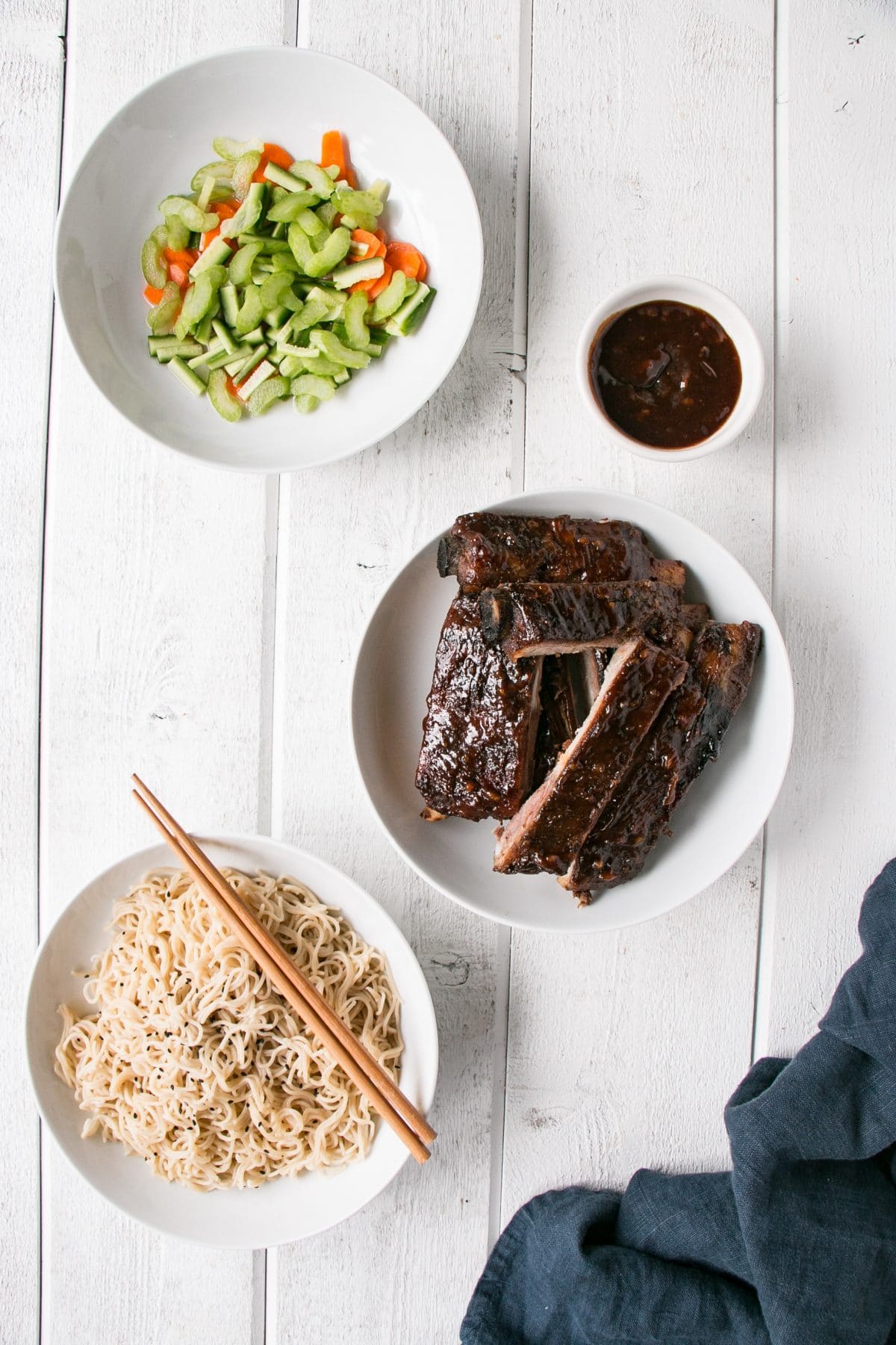 Sticky Asian Ribs made in the Slow Cooker or Instant Pot for 2 truly easy ways to having ribs for dinner! #ribs #slowcookerribs #instantpot #instantpotribs #slowcooker