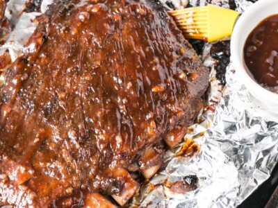 Sticky Asian Ribs made in the Slow Cooker or Instant Pot for 2 truly easy ways to having ribs for dinner! #ribs #slowcookerribs #instantpot #instantpotribs #slowcooker