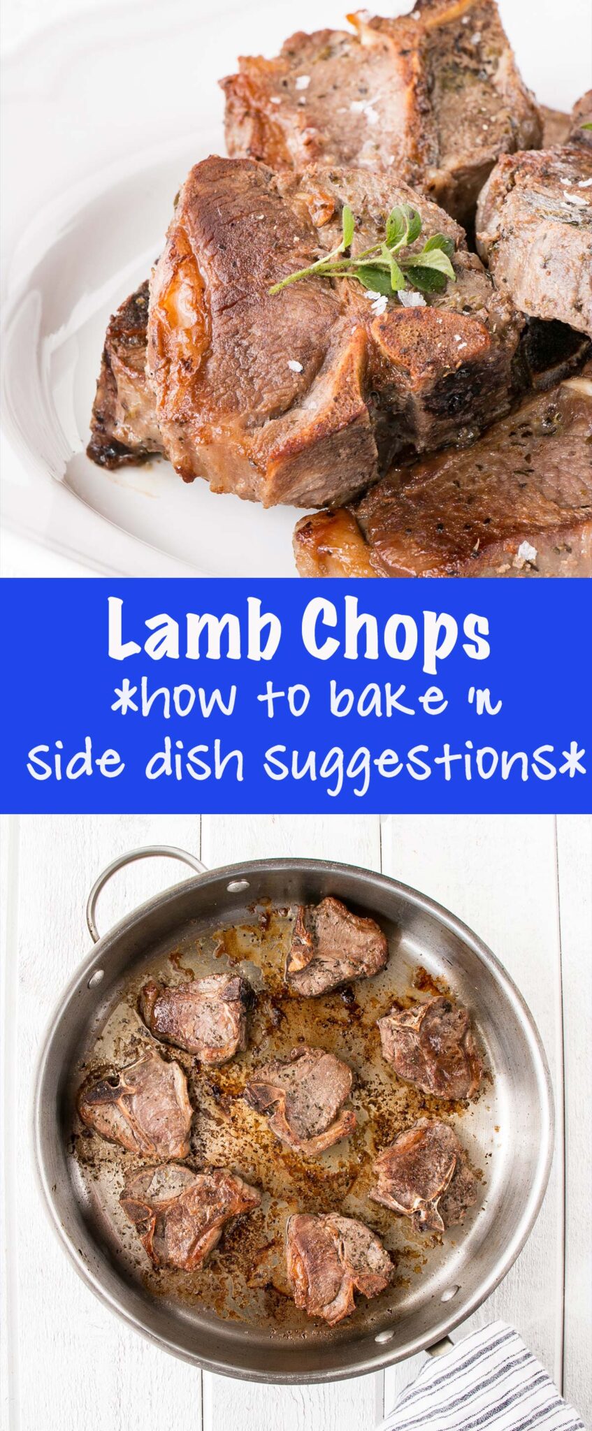 How to bake lamb chops is all about a fail-proof method to get juicy lamb chops! Bursting with flavours the entire family will love.  via @mykitchenlove