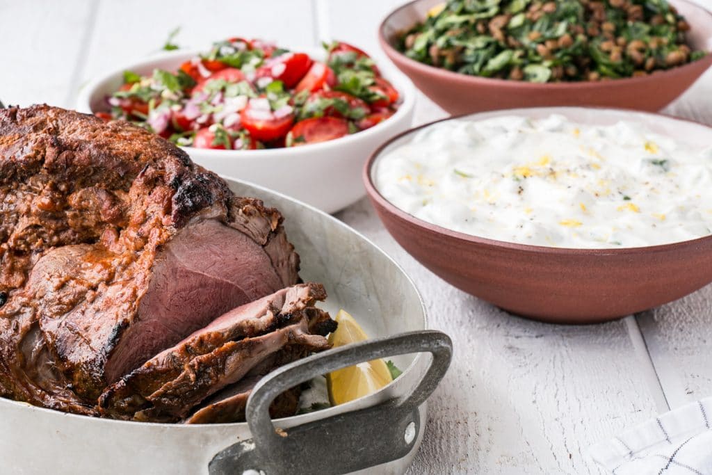 IndianSpiced Lamb with Spinach Lentils, Salsa and Yogurt My Kitchen Love