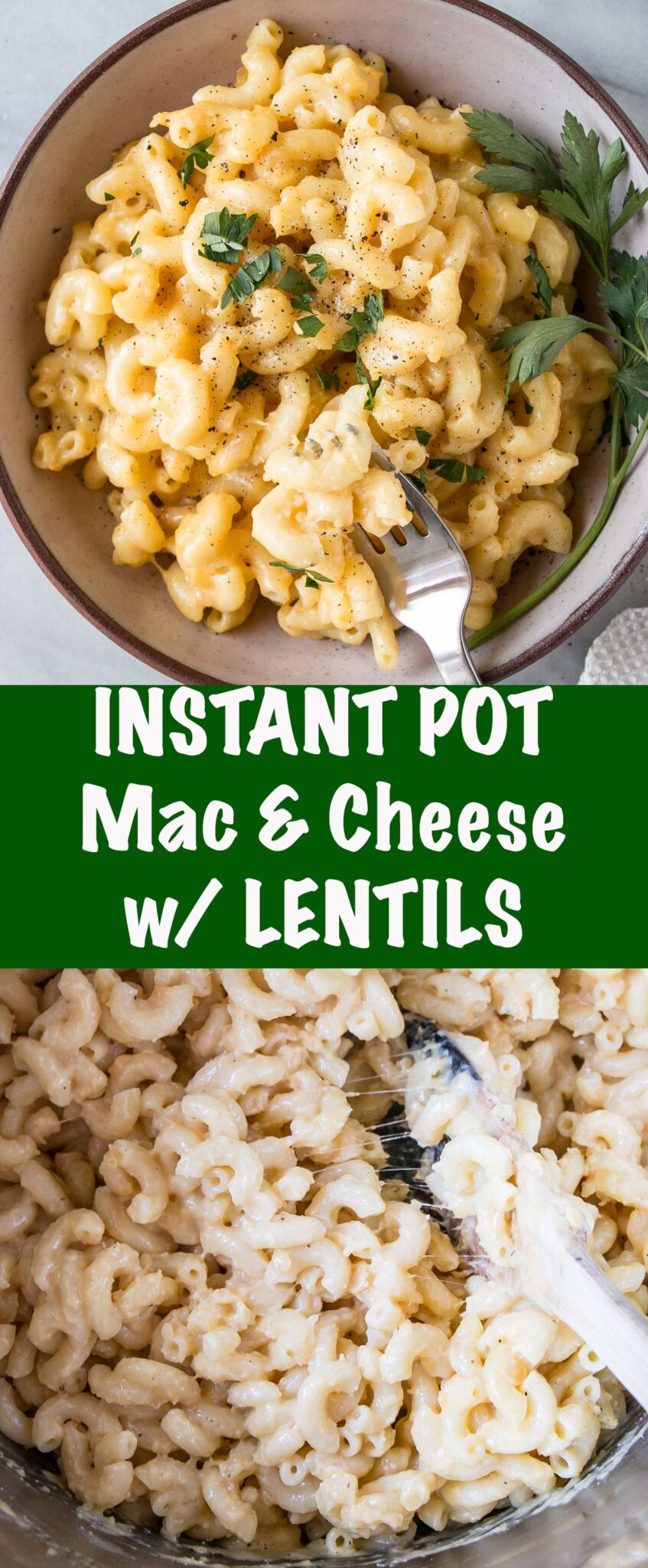 long collage instant pot mac and cheese