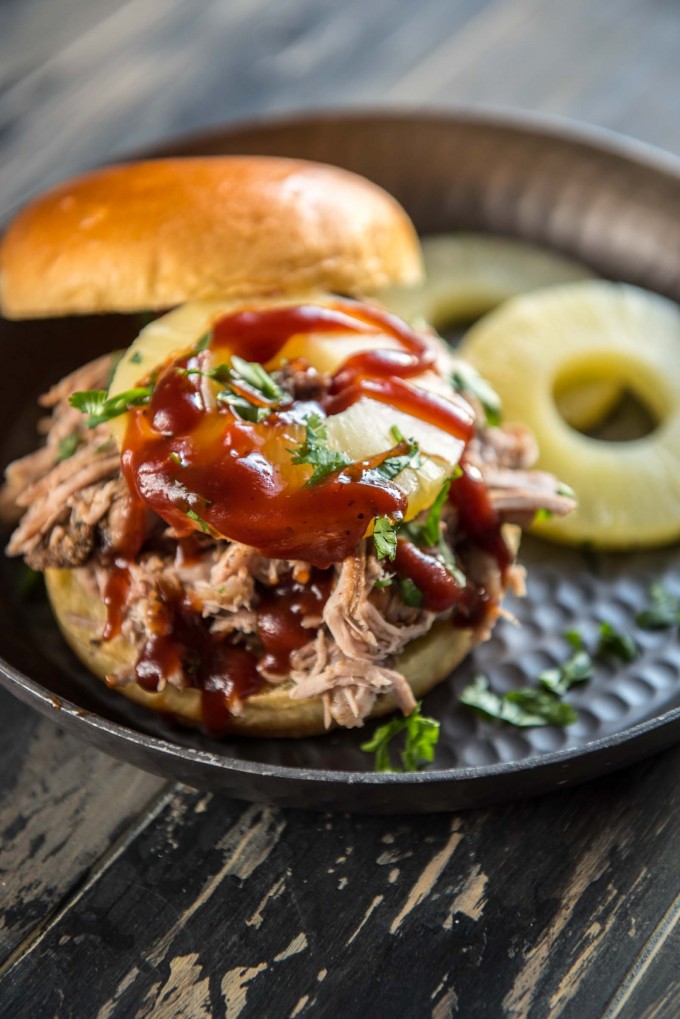 slow cooker roundup - pineapple pulled pork