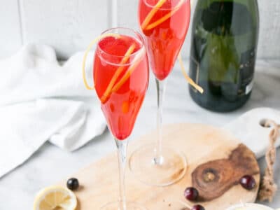 Cranberry French 75 recipe