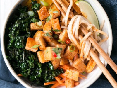 Spicy Crispy Tofu with Soba Noodles