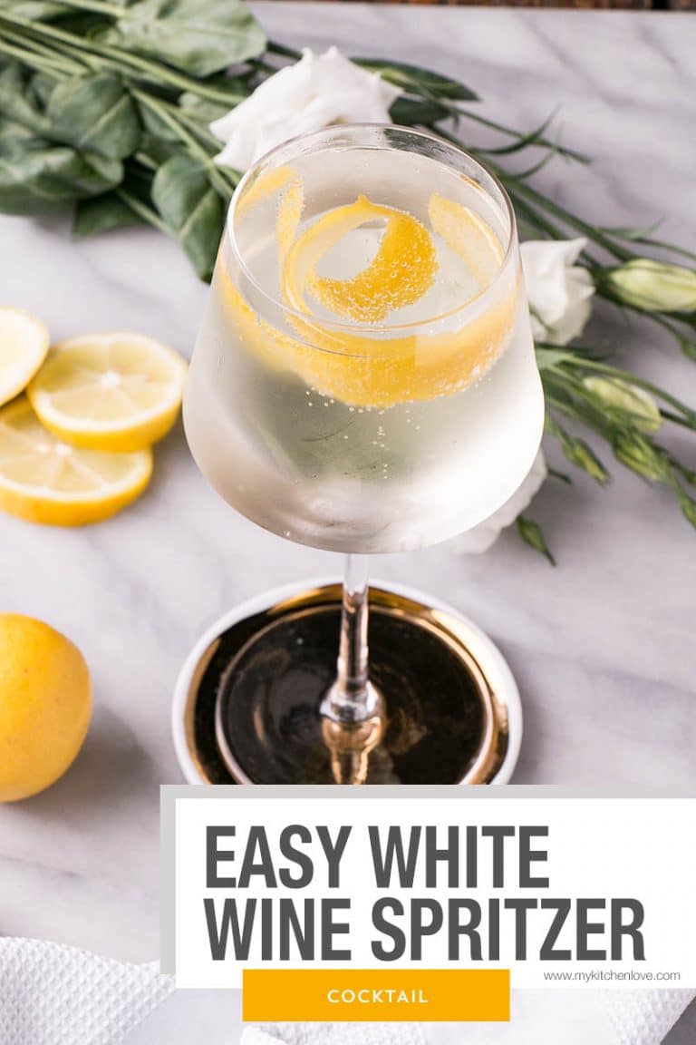 Easy White Wine Spritzer My Kitchen Love