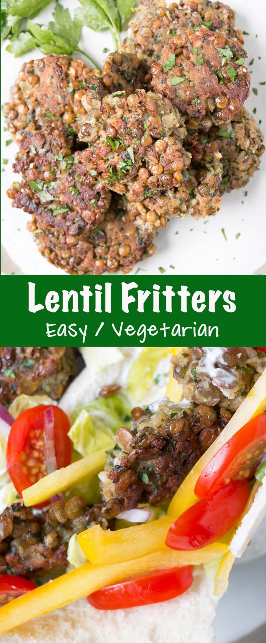 Deliciously wholesome Lentil Patties with bright herb flavour. A family-friendly vegetarian dish that can be used as a main, added to salads, or simply snacked on.  via @mykitchenlove