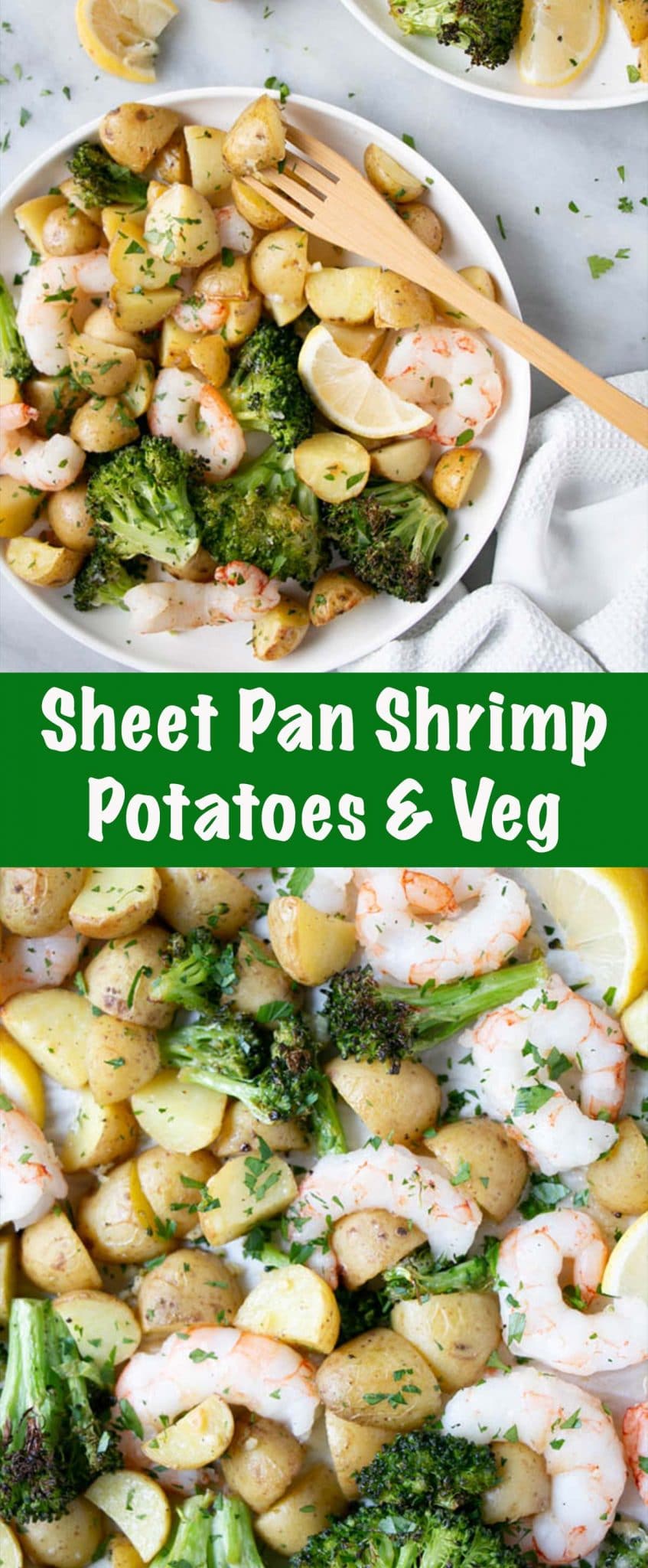 Shrimp and Potatoes Sheet Pan Meal Long Pin