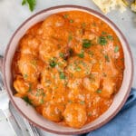Instant Pot Chicken and Potatoes with Sour Cream and Paprika Sauce